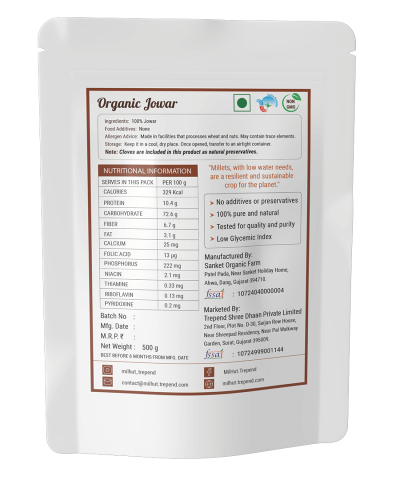 Jowar Nutrition value