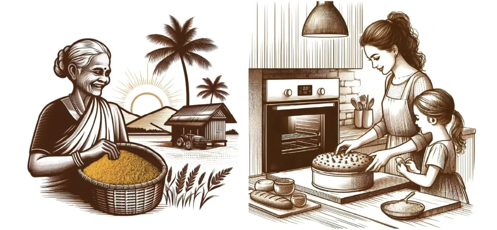 Blend of Ancestral/ Traditional Indian style and Modern life style