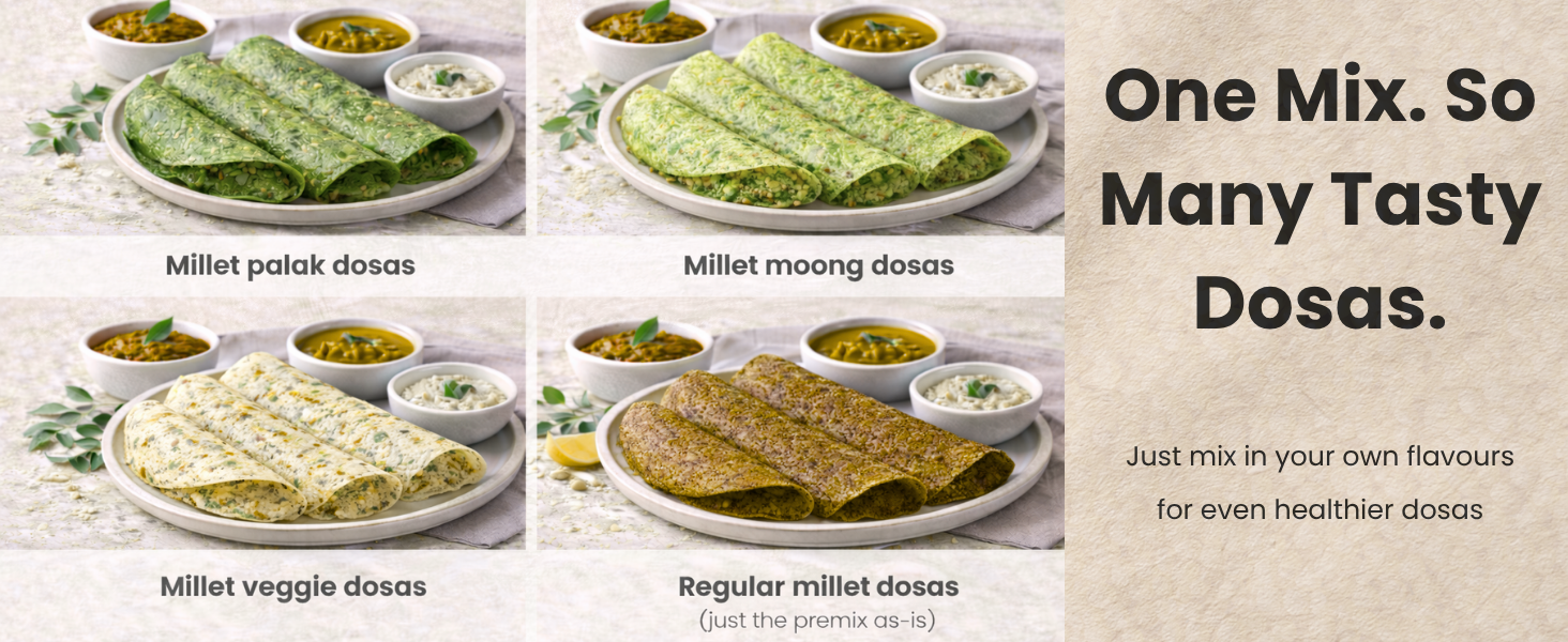 One millet dosa mix plenty option
