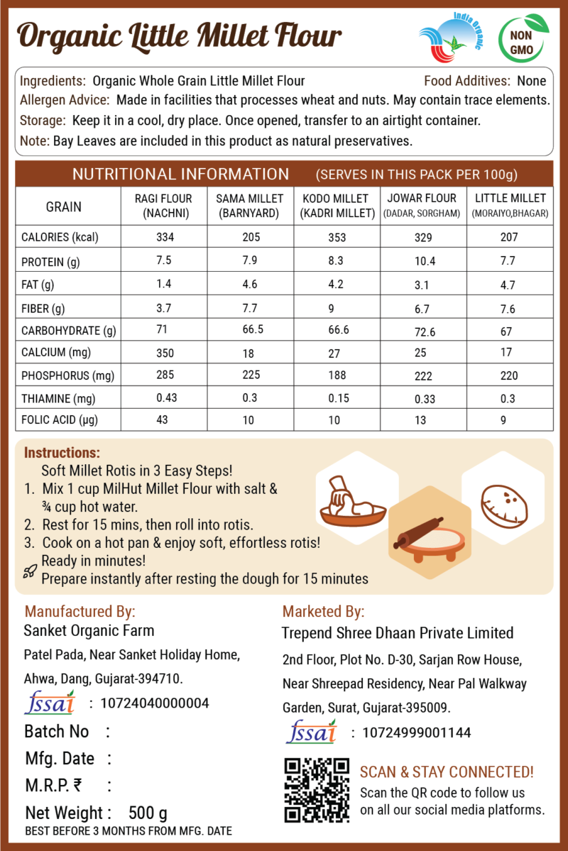 Moraiyo Flour nutrition value