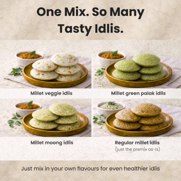 One millet idli mix Plenty option