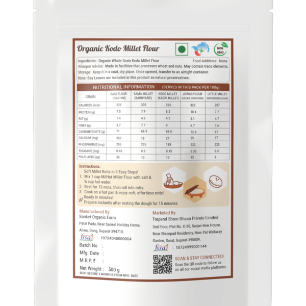 kodo millet nutrition value