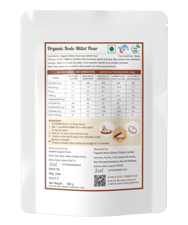 kodo millet nutrition value