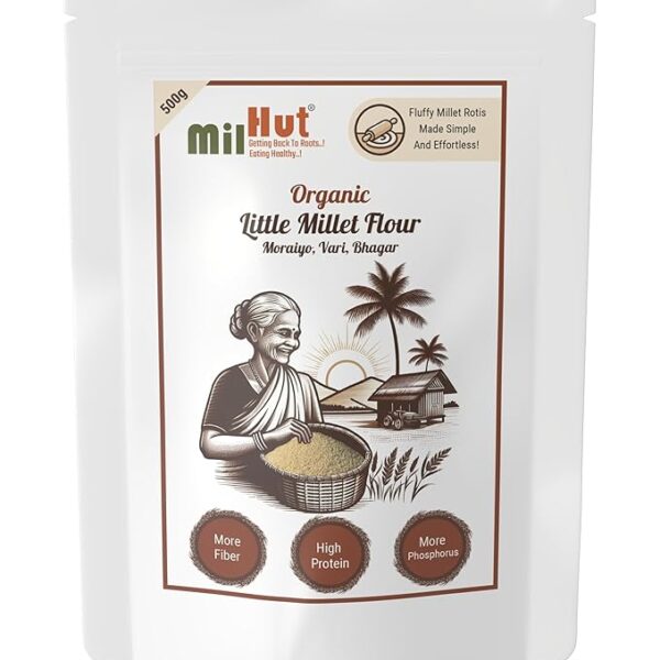 Organic Little Millet Flour – Stone-Milled Moraiyo/Samai/Kutki/Chama/Shavan Atta