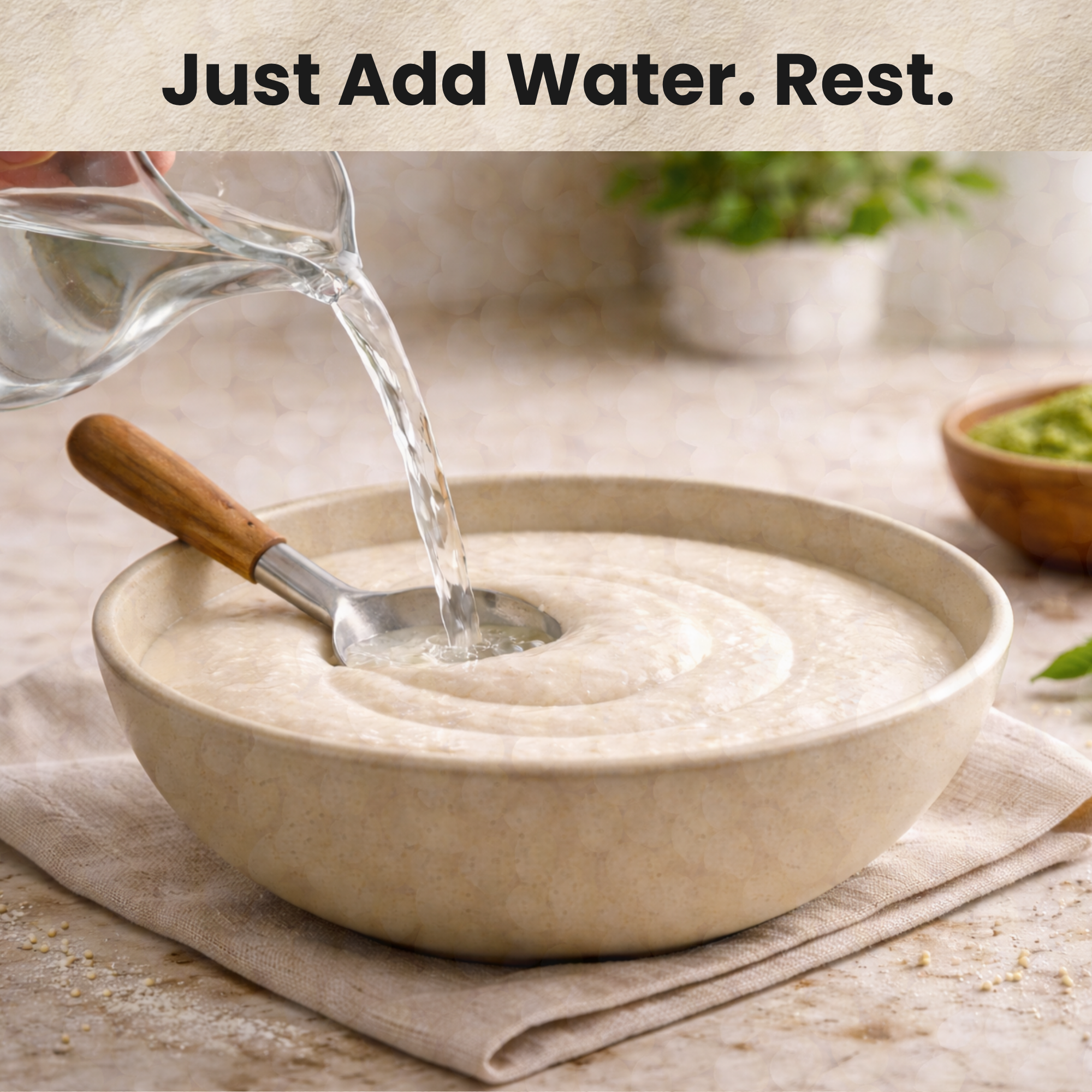 Just add water for millet mixes