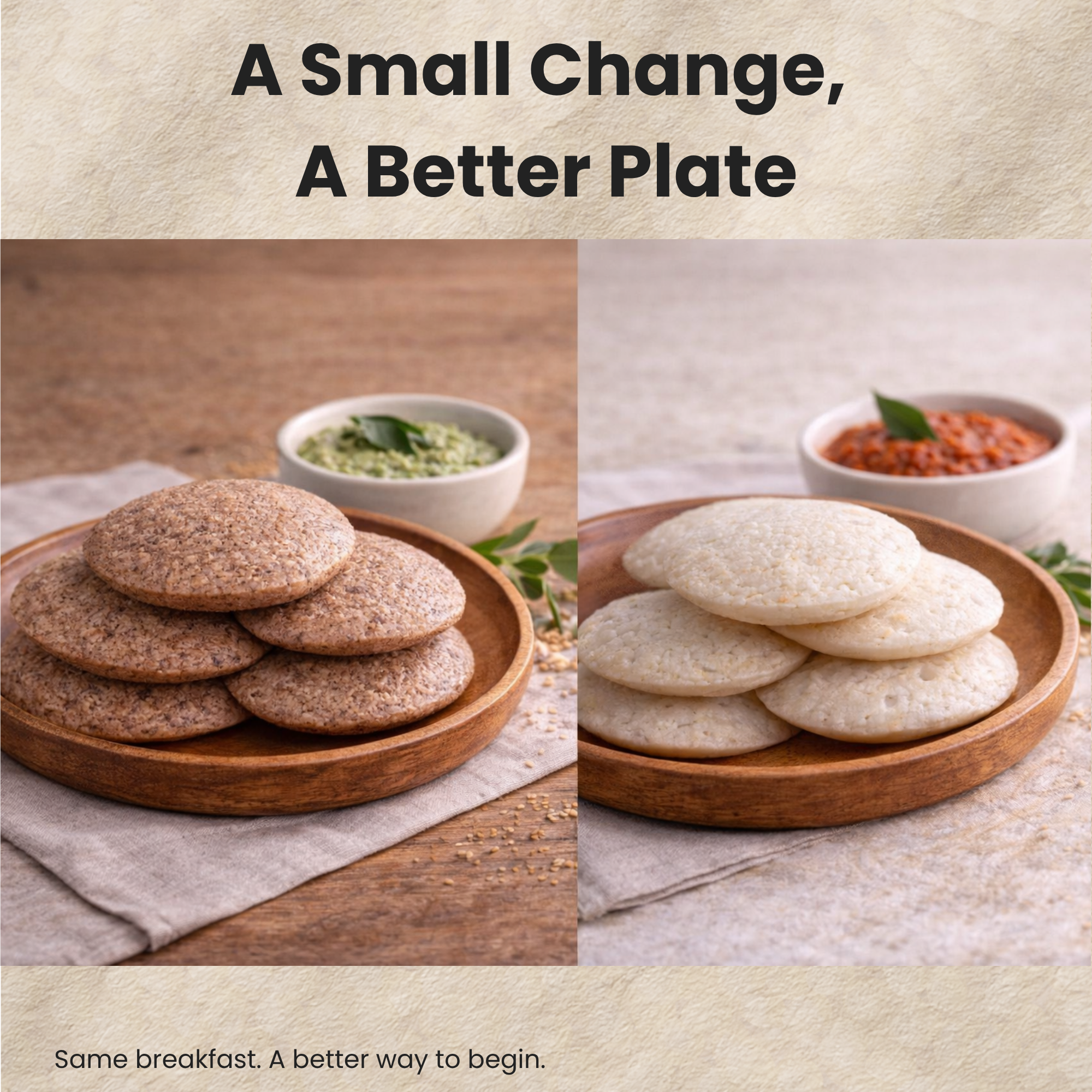 One mix plenty option - millet idli