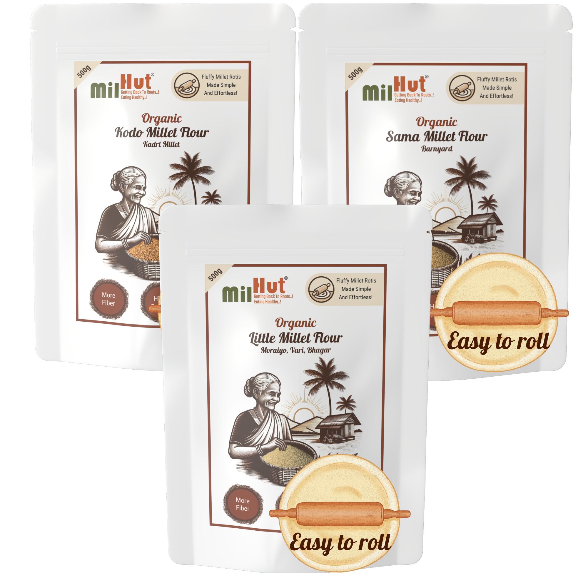 Kodo, Sama, Little millet flour combo
