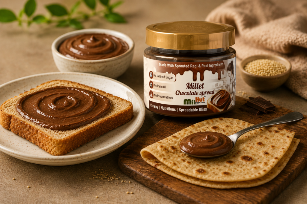 Millet chocolate spread
