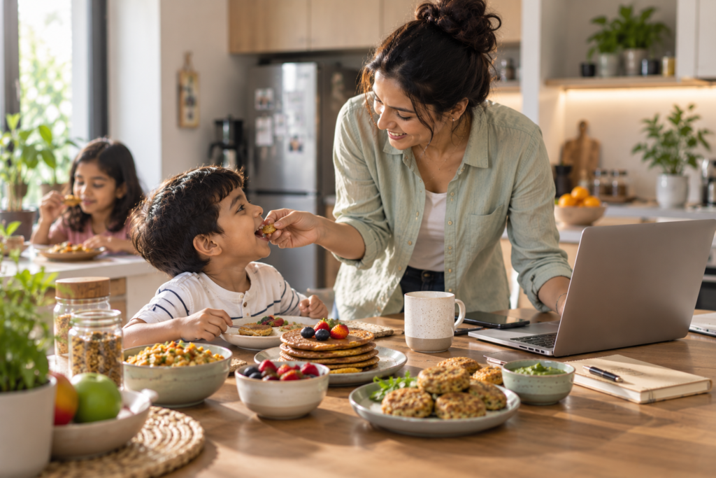 Buy women making dishes of millet mixes